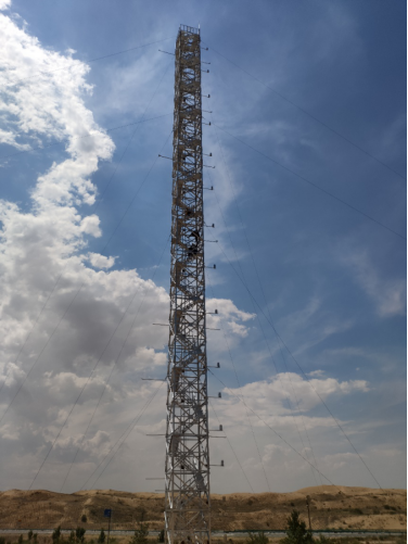 我司完成内蒙古西部3座梯度塔观测站的部署 我司完成内蒙古西部3座梯度塔观测站的部署